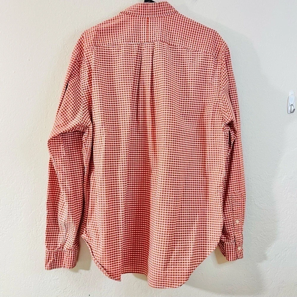 Polo Ralph Lauren Custom Fit Gingham Long Sleeve Button Down Shirt Size XL